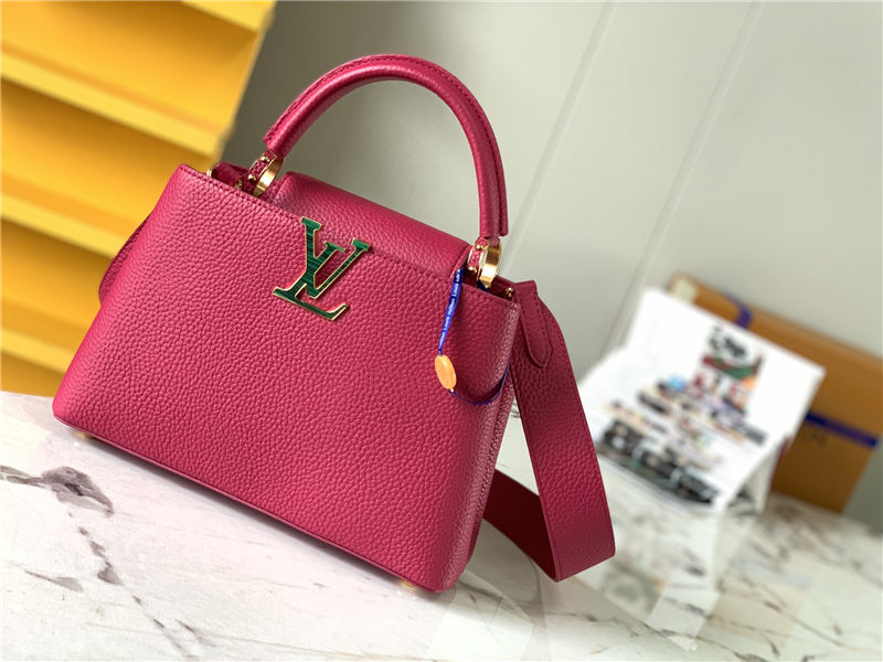 Louis Vuitton CAPUCINES BB Taurillon Dk-Fuchsia M58671 High