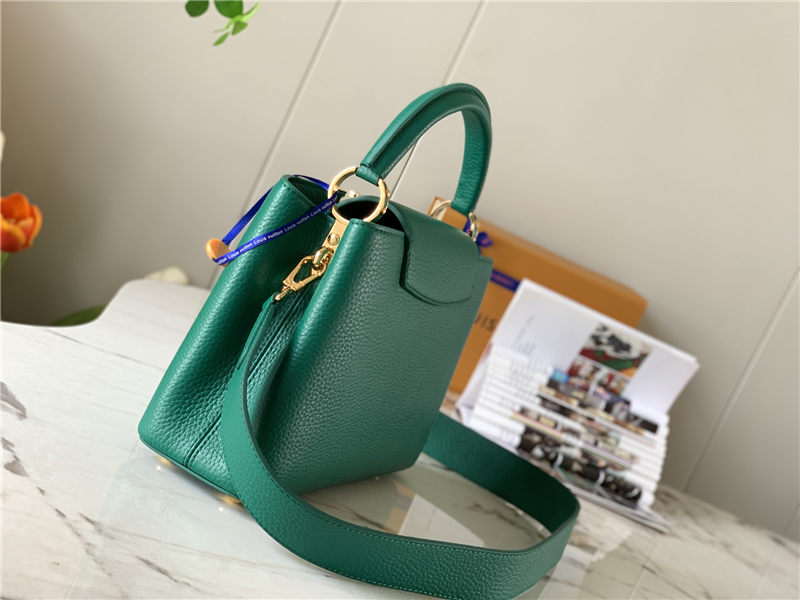 Louis Vuitton CAPUCINES BB Taurillon Dk-Green M59434 High