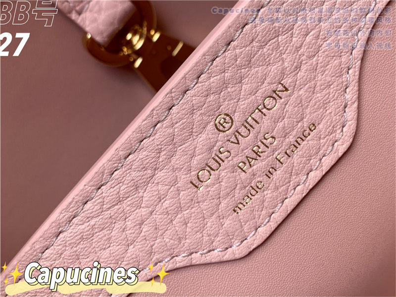 Louis Vuitton CAPUCINES BB Taurillon Pink M94517 High