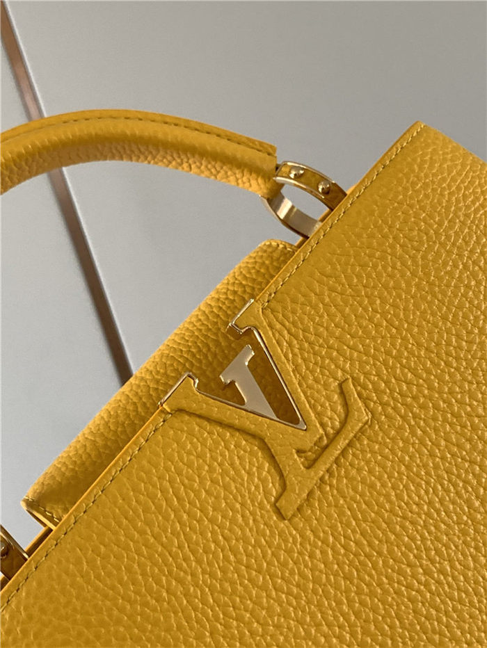 Louis Vuitton CAPUCINES BB Taurillon Mustard M59653 High