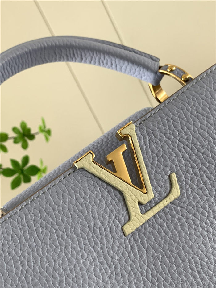 Louis Vuitton CAPUCINES BB Taurillon Light Blue M59653 High