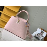 Louis Vuitton CAPUCINES MM Taurillon Pink M59438 High