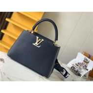 Louis Vuitton CAPUCINES MM Taurillon Navy M59438 High