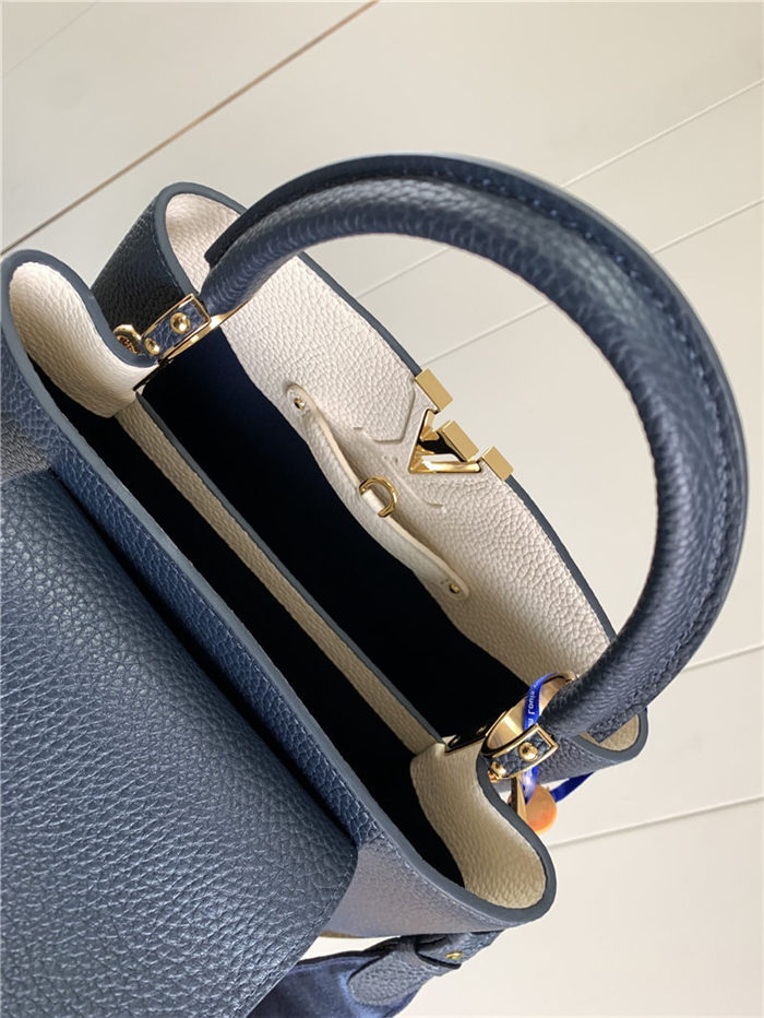 Louis Vuitton CAPUCINES MM Taurillon Navy M59438 High