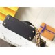 Louis Vuitton CAPUCINES MM Taurillon Black/Leopard M57216 High