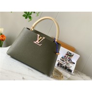 Louis Vuitton CAPUCINES MM Taurillon Olive M59516 High