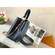 Louis Vuitton CAPUCINES MM Taurillon Navy M59209 High