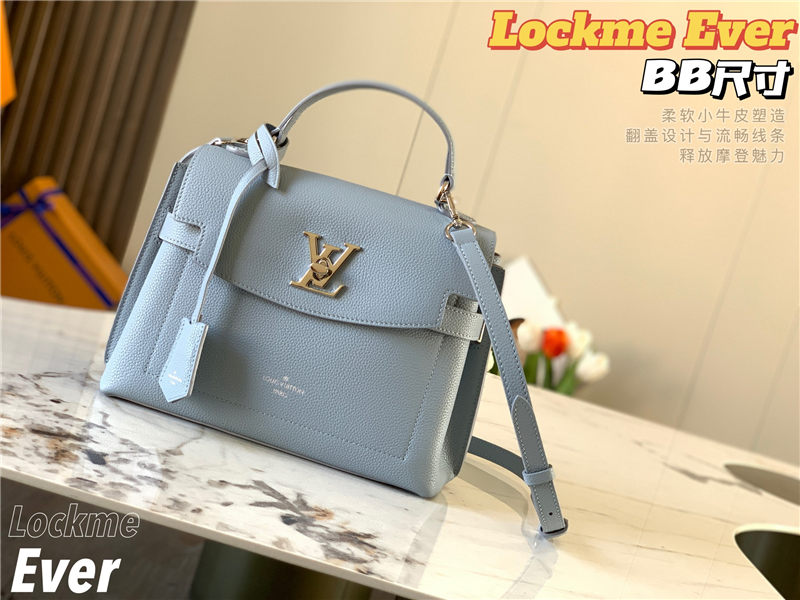 Louis Vuitton LOCKME EVER BB Blue High