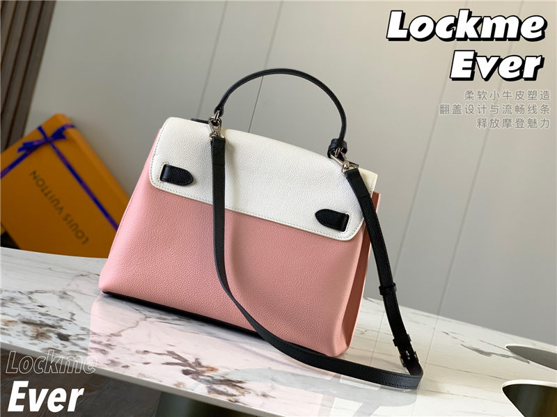 Louis Vuitton LOCKME EVER MM Pink High