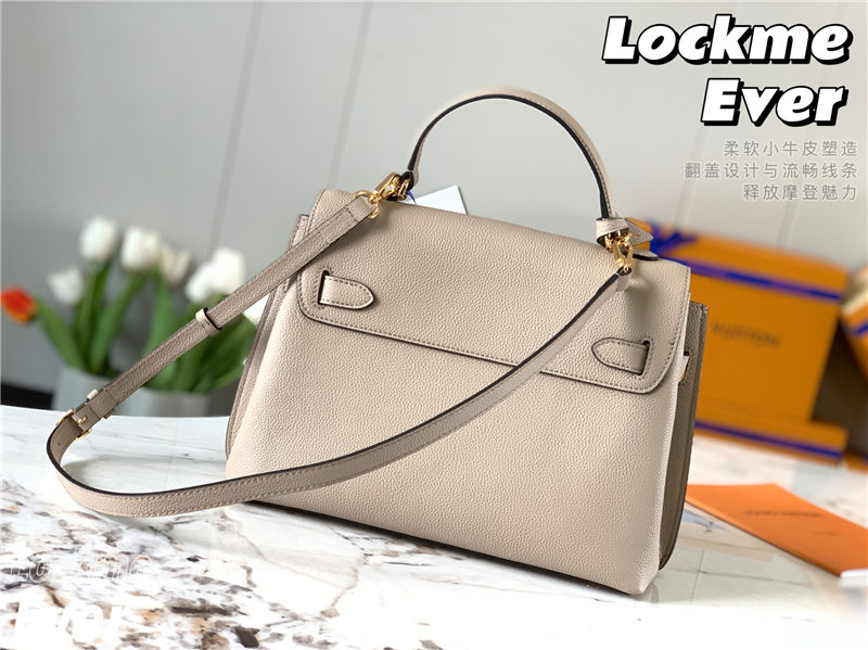 Louis Vuitton LOCKME EVER MM Grey High