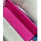 MEDIUM Dior BOOK TOTE D-Jungle Pop Embroidery Blue/Pink High