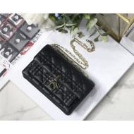 LADY Dior CHAIN POUCH Cannage Lambskin Black High