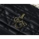 LADY Dior CHAIN POUCH Cannage Lambskin Black High