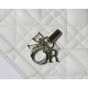 LADY Dior CHAIN POUCH Cannage Lambskin White High