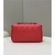 BAGUETTE Chain Midi leather bag Red High