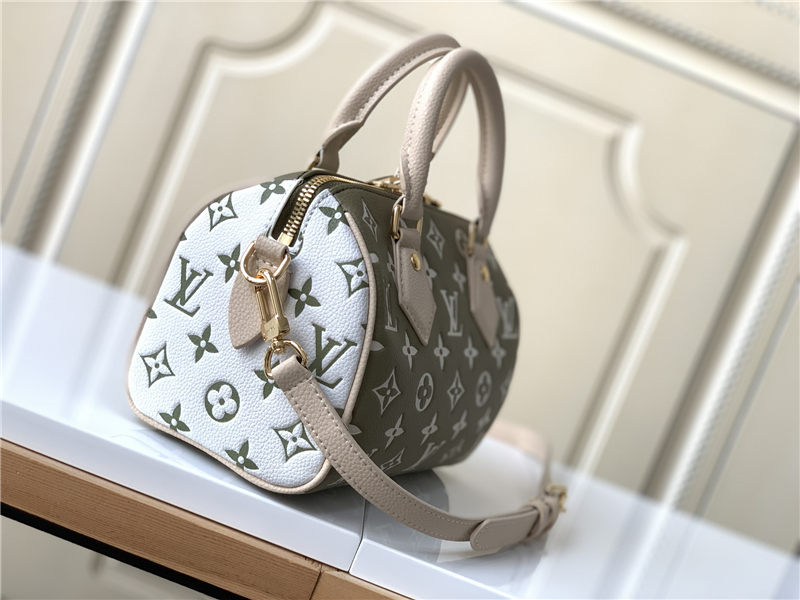 Louis Vuitton SPEEDY BANDOULIÈRE 20 Printed and embossed grained cowhide leather M46118 High