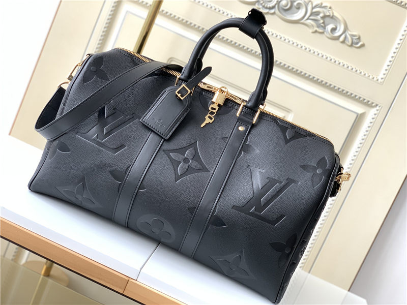 Louis Vuitton Keepall Bandoulière 45 Monogram Empreinte Giant embossed cowhide leather M45532 High