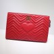 Gucci GG Marmont Matelasse Clutch 448450 Red High