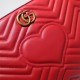 Gucci GG Marmont Matelasse Clutch 448450 Red High