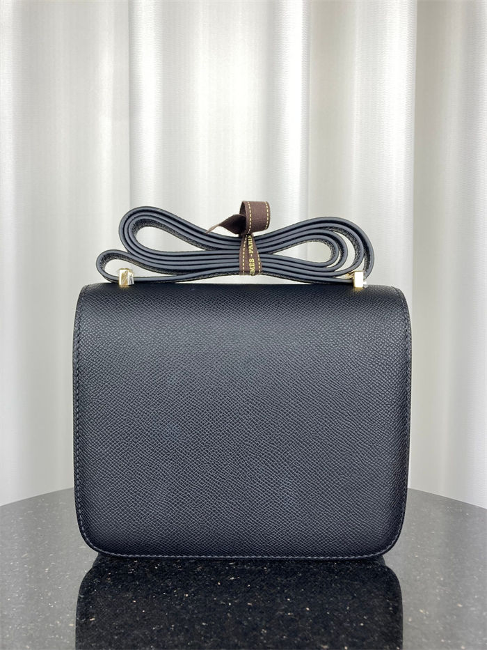 Hermes Mini Constance 18cm/24cm Epsom Bag WAX Black High