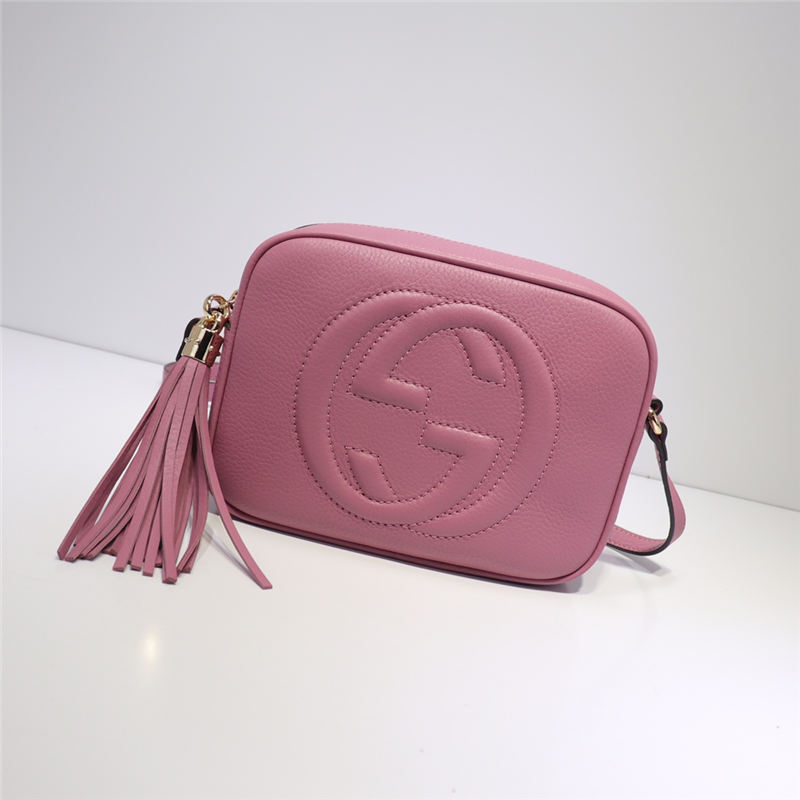 Gucci Soho Small Leather Disco Shoulder Bag 308364 Fuchsia High