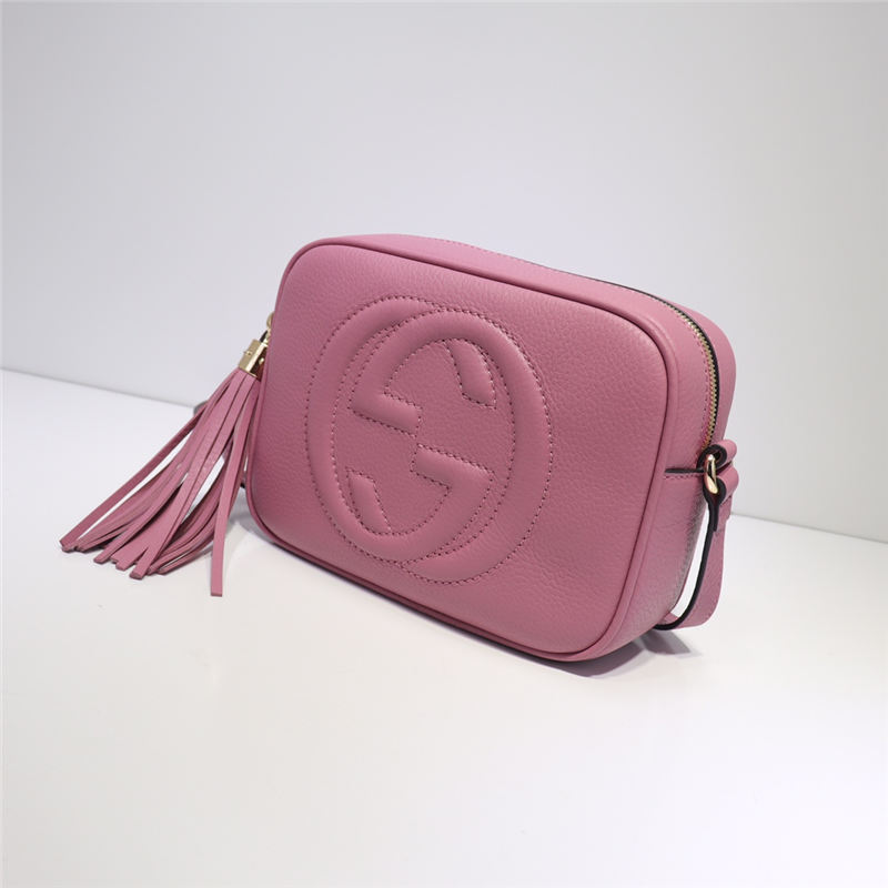 Gucci Soho Small Leather Disco Shoulder Bag 308364 Fuchsia High