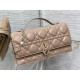 MISS DIOR MINI BAG Cannage Lambskin Rose Des Vents High