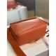 Mini Puzzle bag in satin calfskin Orange High