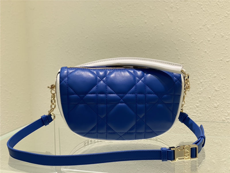 SMALL Dior VIBE Hobo Bag Calfskin Blue High