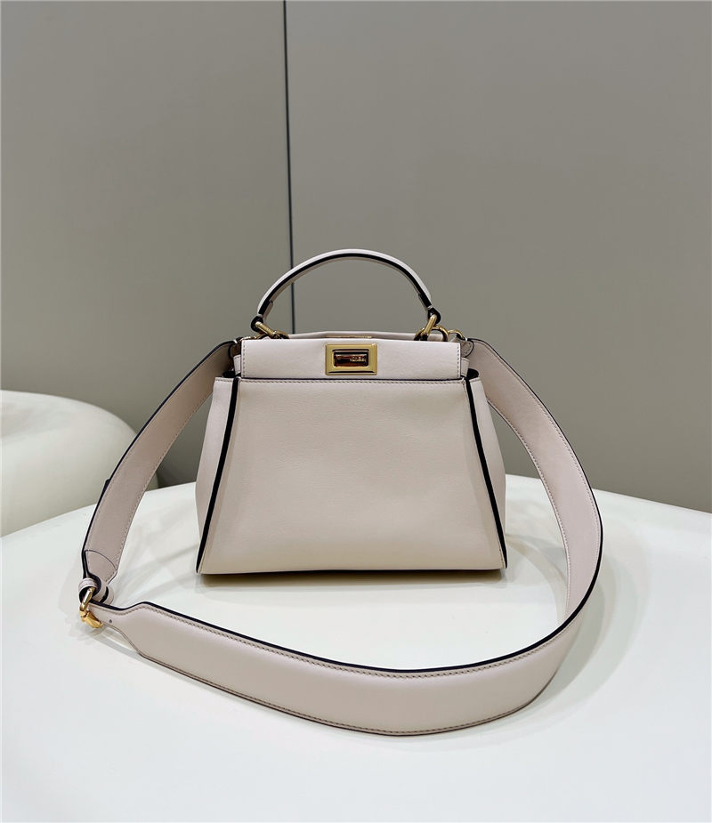 PEEKABOO ICONIC MINI leather bag Cream High