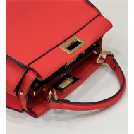 PEEKABOO ICONIC MINI leather bag Orange-Red High