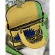 MEDIUM LADY D-LITE BAG  D-Flower Pop Embroidery Bright Yellow and Green High