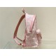 Dior BACKPACK Cotton Canvas with Ivory Toile de Jouy Print Pale Pink High