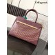 Saigon tote bag Goyardine Canvas & Chevroches Calfskin Burgundy High