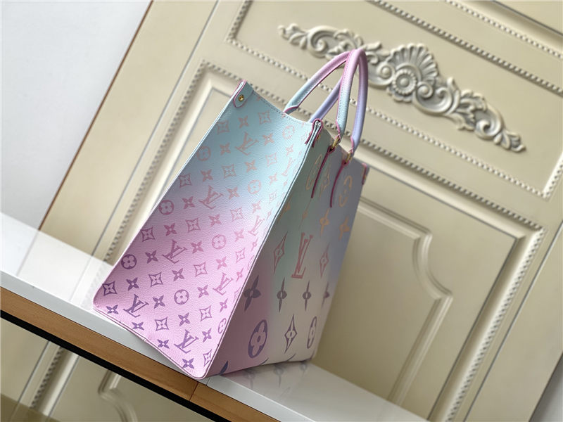 Louis Vuitton ONTHEGO GM Monogram coated canvas Sunrise Pastel M46076 High