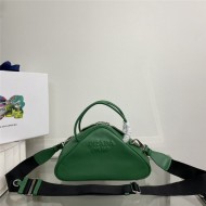 Prada Leather Prada Triangle bag 1BB082 Green High