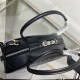 Prada Leather Prada Triangle bag 1BB082 Black High