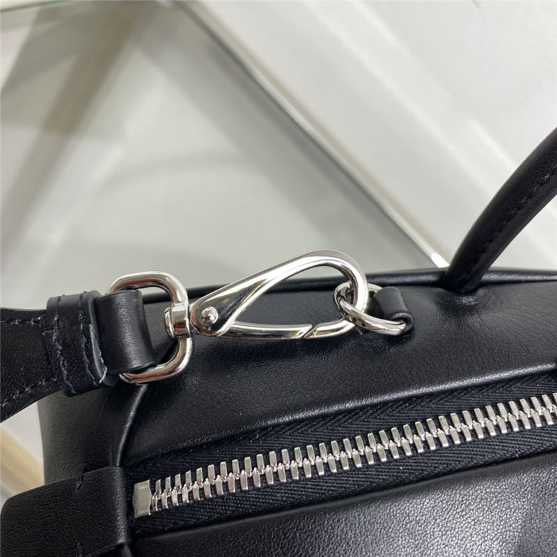 Prada Leather Prada Triangle bag 1BB082 Black High