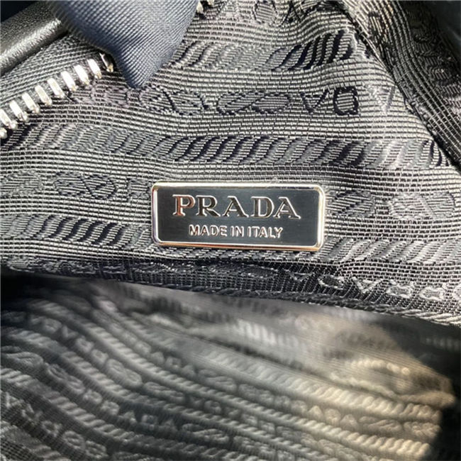 Prada Leather Prada Triangle bag 1BB082 Black High