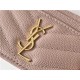 MONOGRAM CARD CASE IN GRAIN DE POUDRE EMBOSSED LEATHER Gold-Metal Pink High