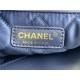 Chanel 22 SMALL HANDBAG Shiny Calfskin & Gold-Tone Metal AS3260 Navy High