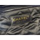 Chanel 22 BACKPACK Shiny Calfskin & Gold-Tone Metal AS3313 Navy High