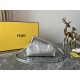 Fendi First Small Leather bag Silver wrinkle High