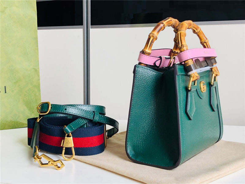 Gucci Diana mini tote bag 702732 Green High