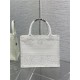 SMALL Dior BOOK TOTE D-Lace Embroidery with Macramé Effect High