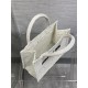 SMALL Dior BOOK TOTE D-Lace Embroidery with Macramé Effect High