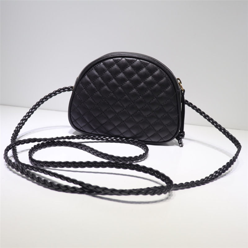 Gucci Laminated Leather Mini Shoulder Bag 534951 Black High