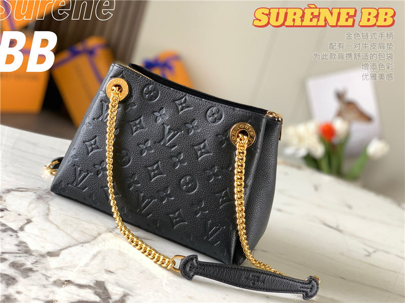 Louis Vuitton Surene BB Monogram Empreinte M43746 Black High