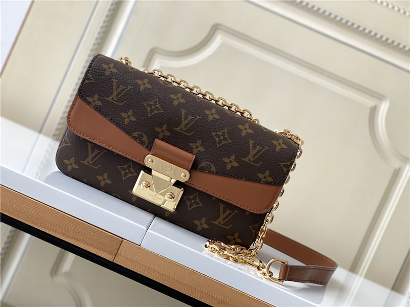 Louis Vuitton MARCEAU chain handbag Monogram coated canvas and cowhide leather M46127 High