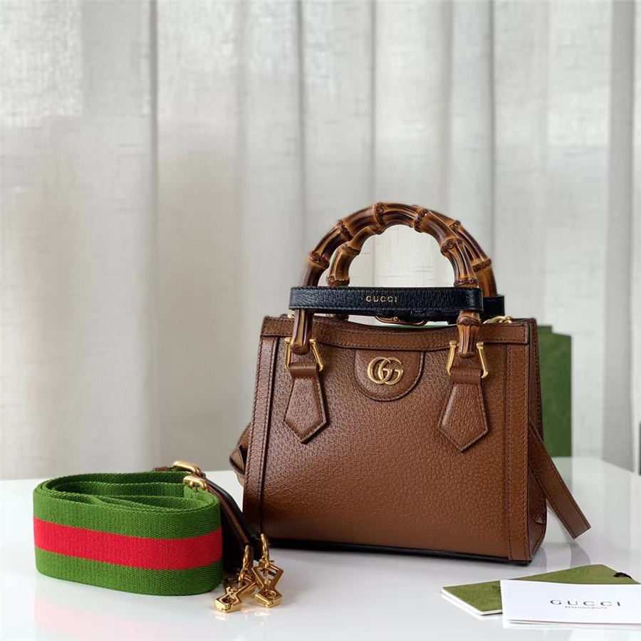 Gucci Diana mini tote bag 702732 Brown High